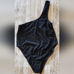 Good American ribbed one-piece swimsuit 5/6 2xl / 3xl womens black NWOT